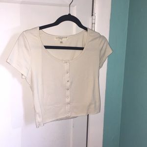 Beige crop top